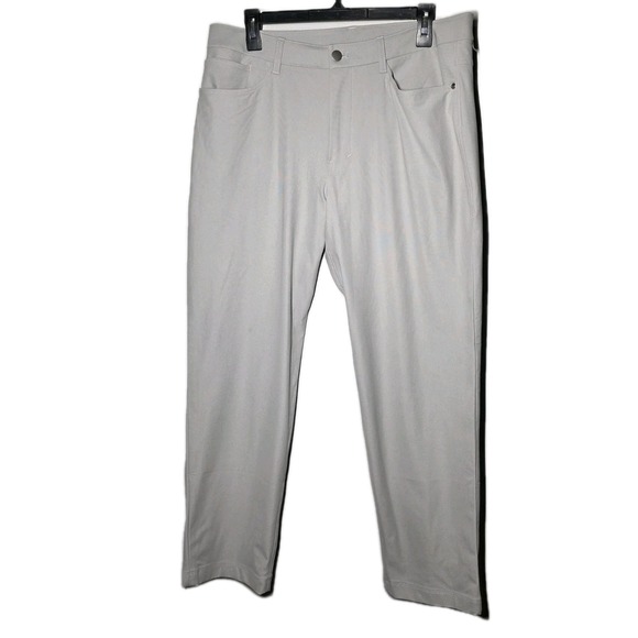 Lululemon Pants Mens 34 Gray 5 Pocket ABC Classic Fit Performance LM5ACQS